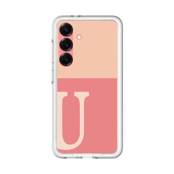 スリムプロテクションプレミアムケース［ オリジナル - initial two tone - U pink ］