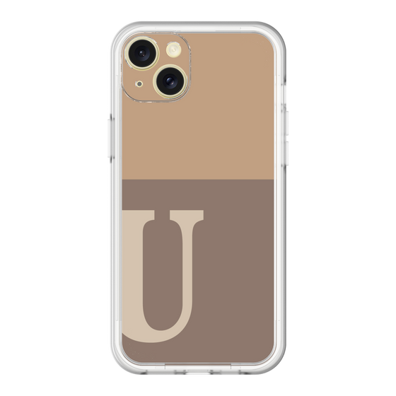 スリムプロテクションプレミアムケース［ オリジナル - initial two tone - U brown ］