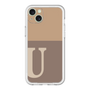 スリムプロテクションプレミアムケース［ オリジナル - initial two tone - U brown ］