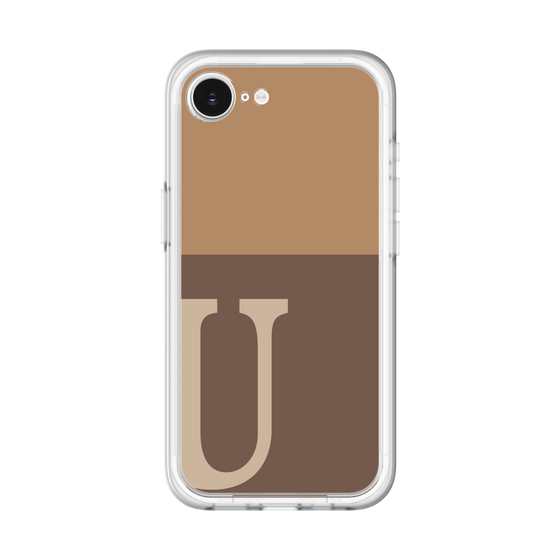 スリムプロテクションプレミアムケース［ オリジナル - initial two tone - U brown ］