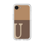 スリムプロテクションプレミアムケース［ オリジナル - initial two tone - U brown ］