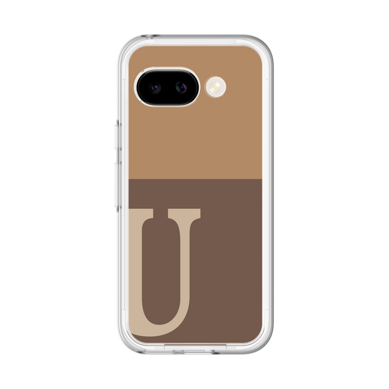 スリムプロテクションプレミアムケース［ オリジナル - initial two tone - U brown ］