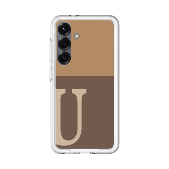 スリムプロテクションプレミアムケース［ オリジナル - initial two tone - U brown ］