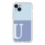 スリムプロテクションプレミアムケース［ オリジナル - initial two tone - U blue ］