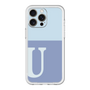 スリムプロテクションプレミアムケース［ オリジナル - initial two tone - U blue ］