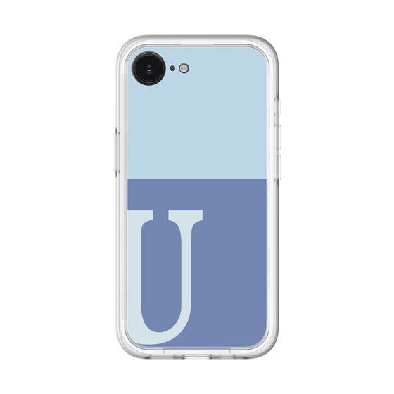 スリムプロテクションプレミアムケース［ オリジナル - initial two tone - U blue ］