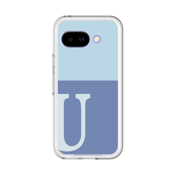 スリムプロテクションプレミアムケース［ オリジナル - initial two tone - U blue ］