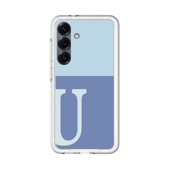スリムプロテクションプレミアムケース［ オリジナル - initial two tone - U blue ］
