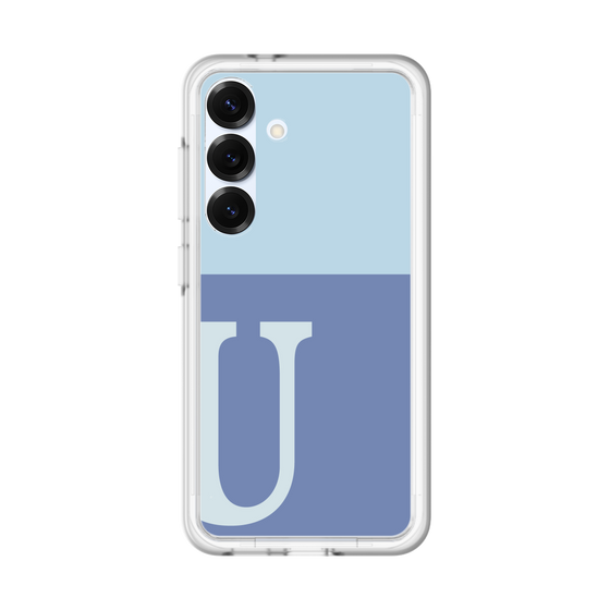 スリムプロテクションプレミアムケース［ オリジナル - initial two tone - U blue ］