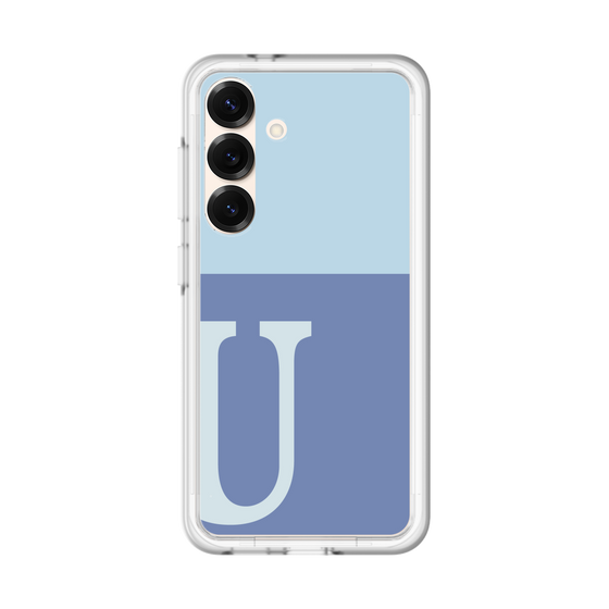 スリムプロテクションプレミアムケース［ オリジナル - initial two tone - U blue ］