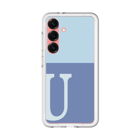 スリムプロテクションプレミアムケース［ オリジナル - initial two tone - U blue ］