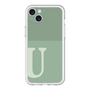 スリムプロテクションプレミアムケース［ オリジナル - initial two tone - U green ］