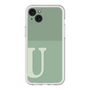スリムプロテクションプレミアムケース［ オリジナル - initial two tone - U green ］