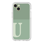 スリムプロテクションプレミアムケース［ オリジナル - initial two tone - U green ］