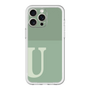 スリムプロテクションプレミアムケース［ オリジナル - initial two tone - U green ］