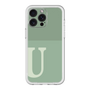 スリムプロテクションプレミアムケース［ オリジナル - initial two tone - U green ］