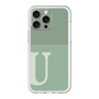 スリムプロテクションプレミアムケース［ オリジナル - initial two tone - U green ］