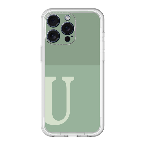 スリムプロテクションプレミアムケース［ オリジナル - initial two tone - U green ］