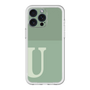 スリムプロテクションプレミアムケース［ オリジナル - initial two tone - U green ］
