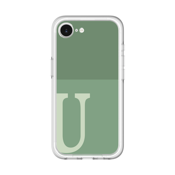 スリムプロテクションプレミアムケース［ オリジナル - initial two tone - U green ］