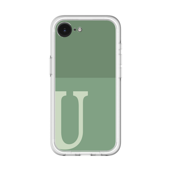 スリムプロテクションプレミアムケース［ オリジナル - initial two tone - U green ］
