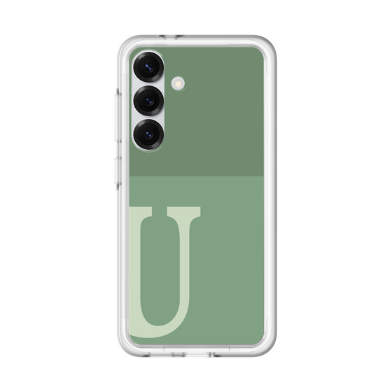 スリムプロテクションプレミアムケース［ オリジナル - initial two tone - U green ］