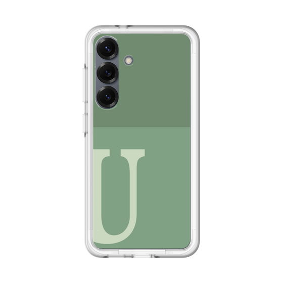 スリムプロテクションプレミアムケース［ オリジナル - initial two tone - U green ］