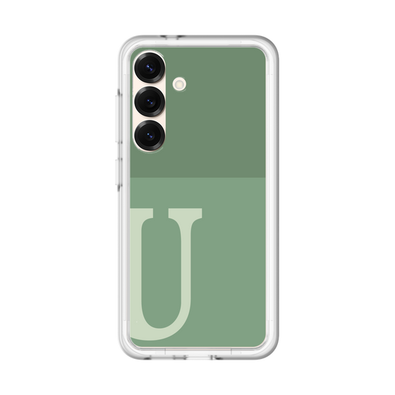 スリムプロテクションプレミアムケース［ オリジナル - initial two tone - U green ］