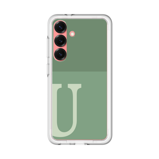 スリムプロテクションプレミアムケース［ オリジナル - initial two tone - U green ］