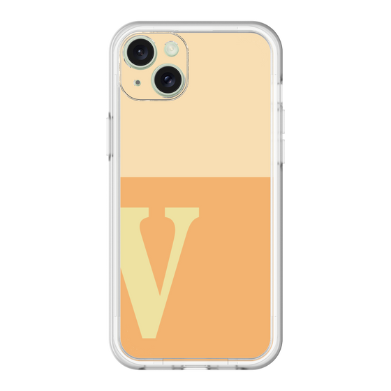 スリムプロテクションプレミアムケース［ オリジナル - initial two tone - V orange ］