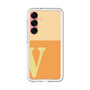 スリムプロテクションプレミアムケース［ オリジナル - initial two tone - V orange ］