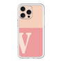 スリムプロテクションプレミアムケース［ オリジナル - initial two tone - V pink ］