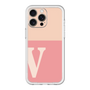 スリムプロテクションプレミアムケース［ オリジナル - initial two tone - V pink ］