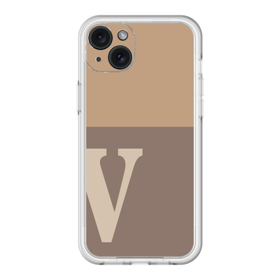 スリムプロテクションプレミアムケース［ オリジナル - initial two tone - V brown ］