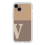 スリムプロテクションプレミアムケース［ オリジナル - initial two tone - V brown ］