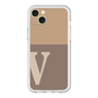 スリムプロテクションプレミアムケース［ オリジナル - initial two tone - V brown ］
