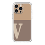 スリムプロテクションプレミアムケース［ オリジナル - initial two tone - V brown ］