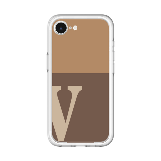 スリムプロテクションプレミアムケース［ オリジナル - initial two tone - V brown ］