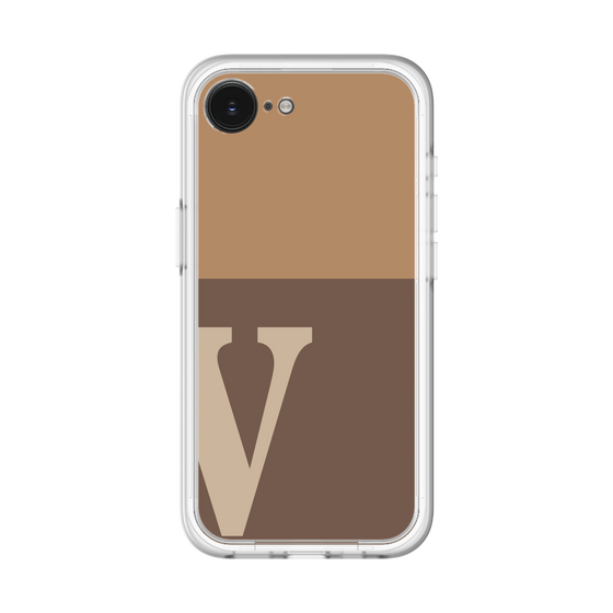 スリムプロテクションプレミアムケース［ オリジナル - initial two tone - V brown ］