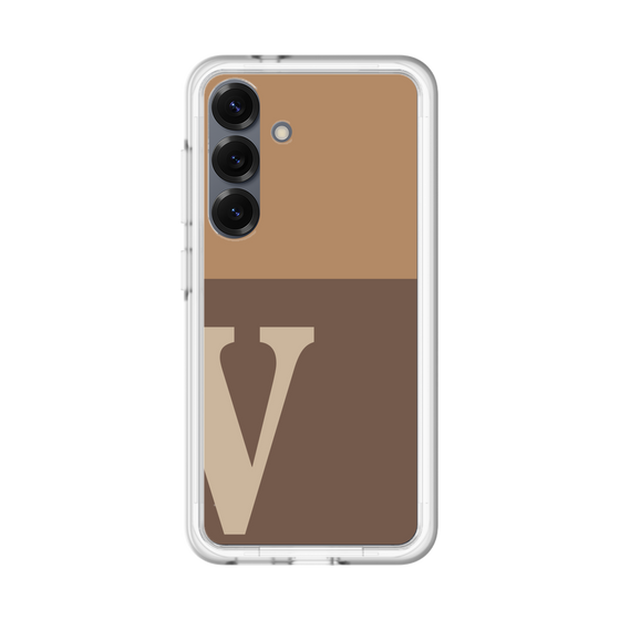 スリムプロテクションプレミアムケース［ オリジナル - initial two tone - V brown ］