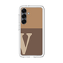 スリムプロテクションプレミアムケース［ オリジナル - initial two tone - V brown ］