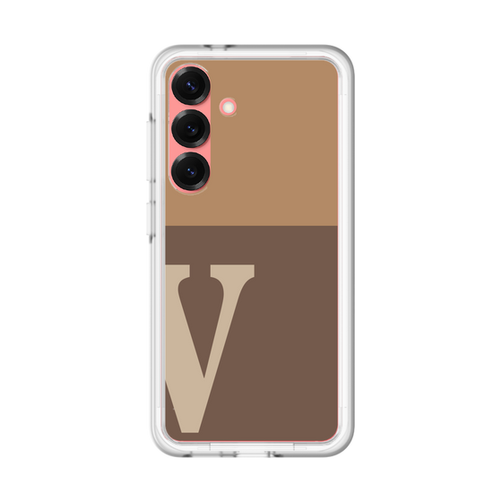 スリムプロテクションプレミアムケース［ オリジナル - initial two tone - V brown ］