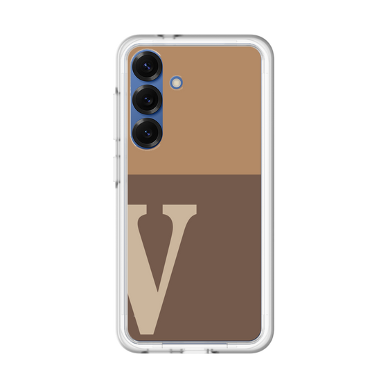 スリムプロテクションプレミアムケース［ オリジナル - initial two tone - V brown ］