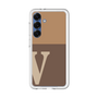 スリムプロテクションプレミアムケース［ オリジナル - initial two tone - V brown ］