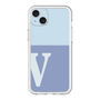 スリムプロテクションプレミアムケース［ オリジナル - initial two tone - V blue ］