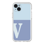 スリムプロテクションプレミアムケース［ オリジナル - initial two tone - V blue ］