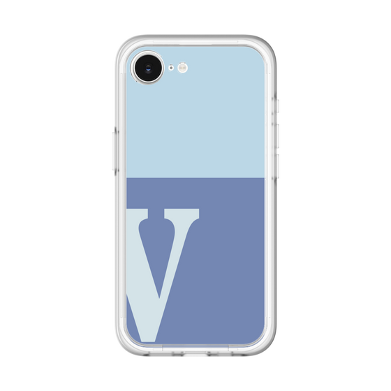 スリムプロテクションプレミアムケース［ オリジナル - initial two tone - V blue ］