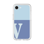 スリムプロテクションプレミアムケース［ オリジナル - initial two tone - V blue ］