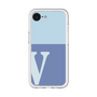 スリムプロテクションプレミアムケース［ オリジナル - initial two tone - V blue ］