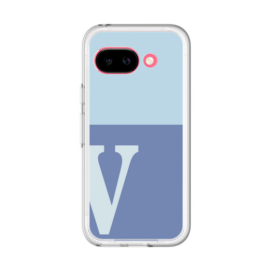 スリムプロテクションプレミアムケース［ オリジナル - initial two tone - V blue ］